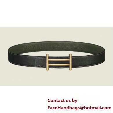 Hermes Rider belt buckle  &  Leather strap 32 mm 02 2023